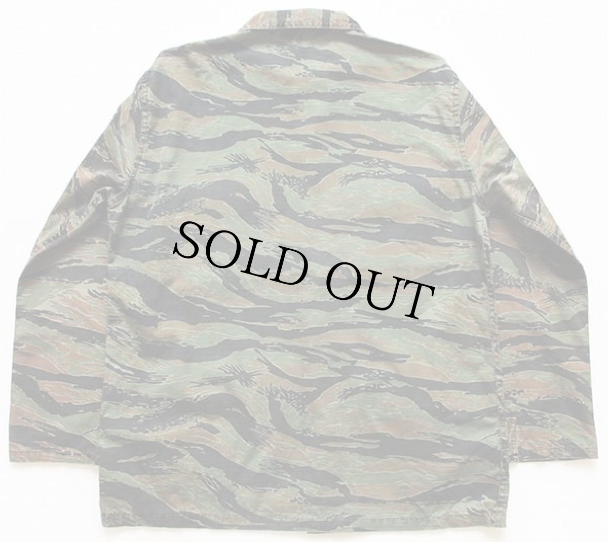 画像2: 80s USA製 MILITARY APPAREL タイガーカモ コットン BDUジャケット M-R (2)