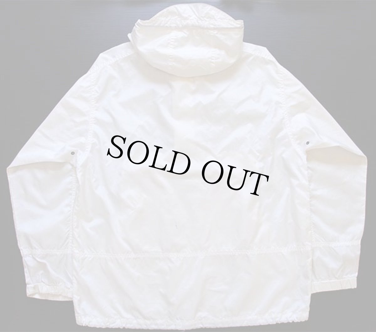 画像2: 90s EddieBauerエディーバウアー ナイロン アノラックパーカー 白 (2)