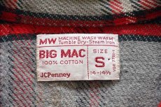 画像4: 70s JCPenney BIGMACビッグマック チェック コットン フランネルシャツ S (4)