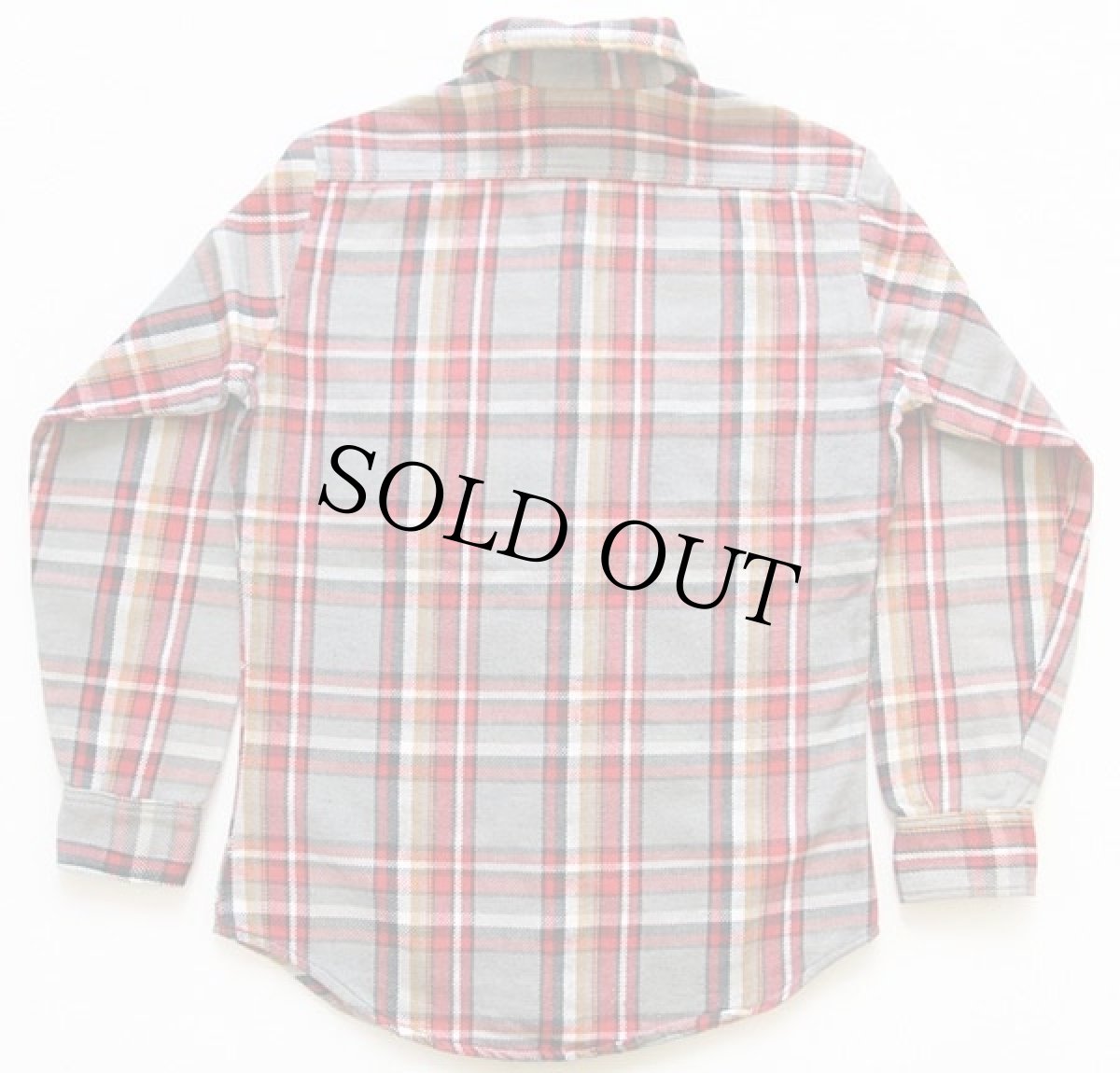 画像2: 70s JCPenney BIGMACビッグマック チェック コットン フランネルシャツ S (2)