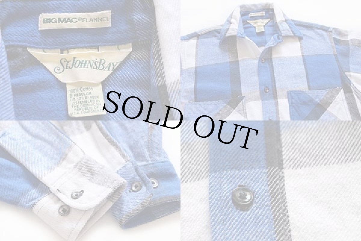 画像3: 90s JCPenney STJOHN'SBAY×BIGMACビッグマック チェック コットン フランネルシャツ S (3)