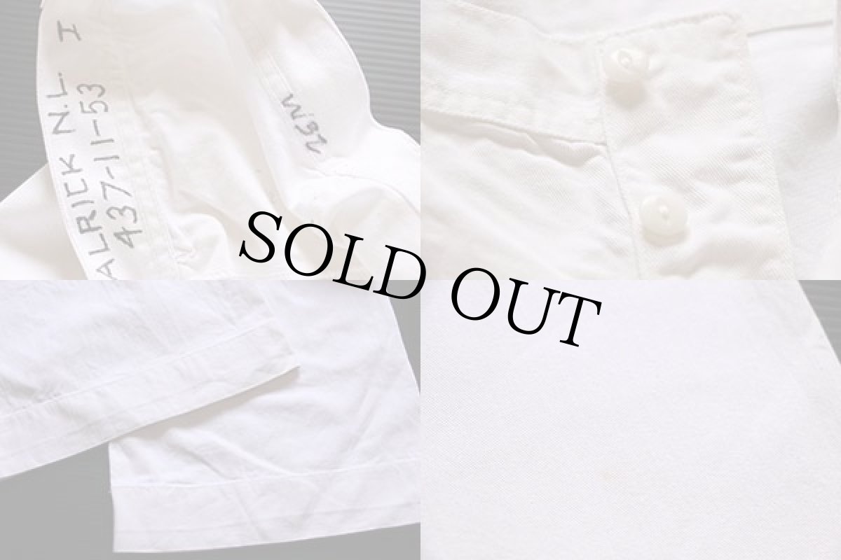 画像3: ビンテージ 米軍 U.S.NAVY コットン セーラーパンツ ホワイト (3)