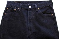 画像2: 90s USA製 Levi'sリーバイス 501 ブラック デニムパンツ w30 L34 (2)