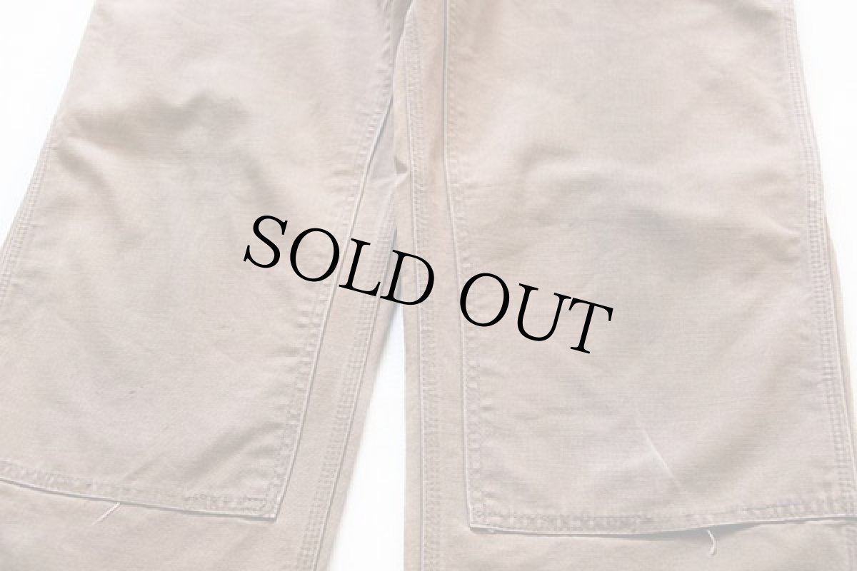 画像8: 70s carharttカーハート ダック地 ダブルニー ペインターパンツ 茶 w35 (8)