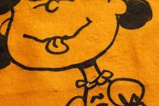 画像4: 70s PEANUTS LUCYルーシー BLEAH! フェルト ペナント 黄★スヌーピー (4)