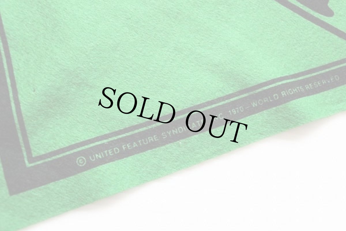 画像4: 70s PEANUTS LUCYルーシー BLEAH! フェルト ペナント 緑★スヌーピー (4)