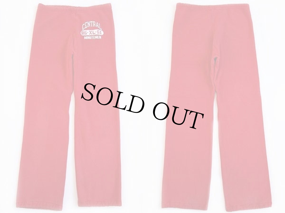 画像2: 80s USA製 Championチャンピオン CENTRAL MINUTEMEN リバースウィーブ スウェットパンツ 赤 XL (2)