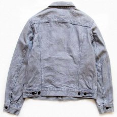 画像2: 80s USA製 Levi'sリーバイス 70506 グレー デニムジャケット 4ポケット 40R (2)