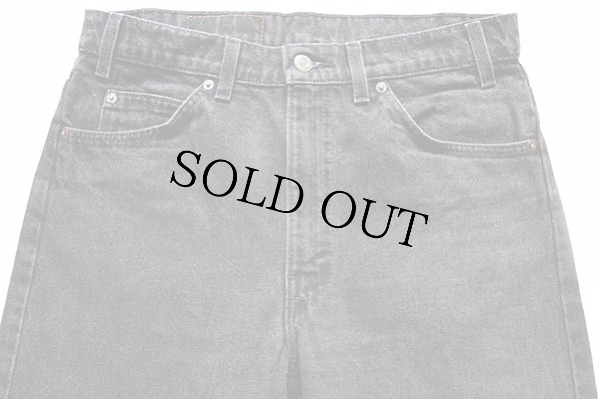 画像2: 90s USA製 Levi'sリーバイス 505 ブラック デニムパンツ w32 L30 (2)