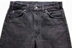 画像2: 90s USA製 Levi'sリーバイス 505 ブラック デニムパンツ w32 L30 (2)