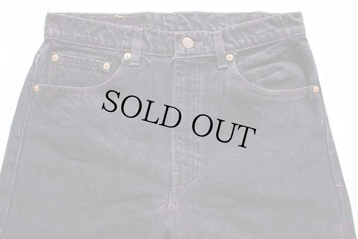 画像2: 90s USA製 Levi'sリーバイス 505 ブラック デニムパンツ w33 L30 (2)