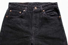 画像2: 90s USA製 Levi'sリーバイス 505 ブラック デニムパンツ w33 L30 (2)