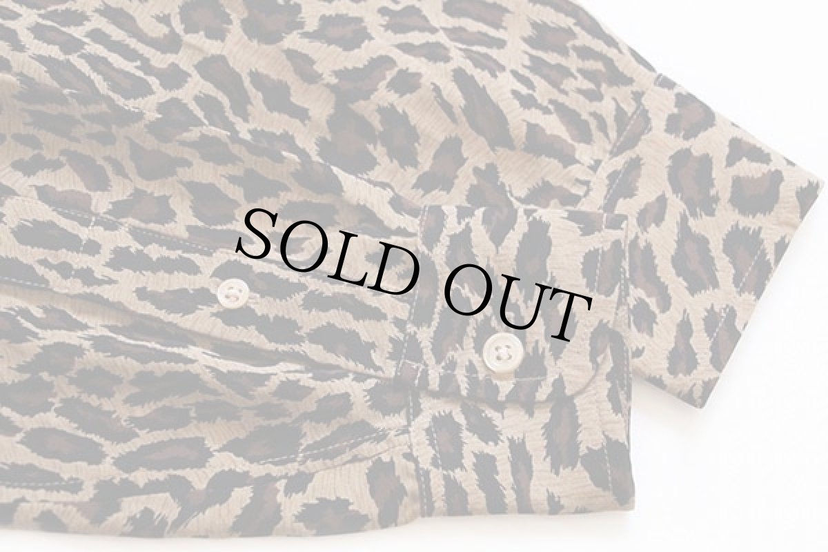 画像5: LAUREN ラルフローレン レオパード柄 シルクシャツ&パンツ セット M (5)