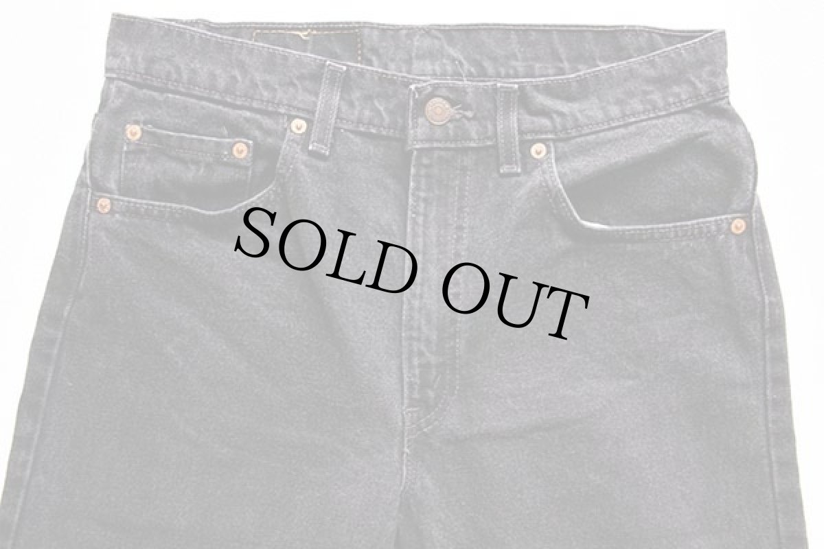 画像2: 90s USA製 Levi'sリーバイス 512 ブラック デニムパンツ w33 L30 (2)