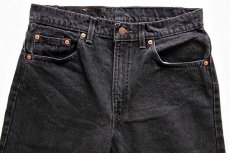 画像2: 90s USA製 Levi'sリーバイス 512 ブラック デニムパンツ w33 L30 (2)