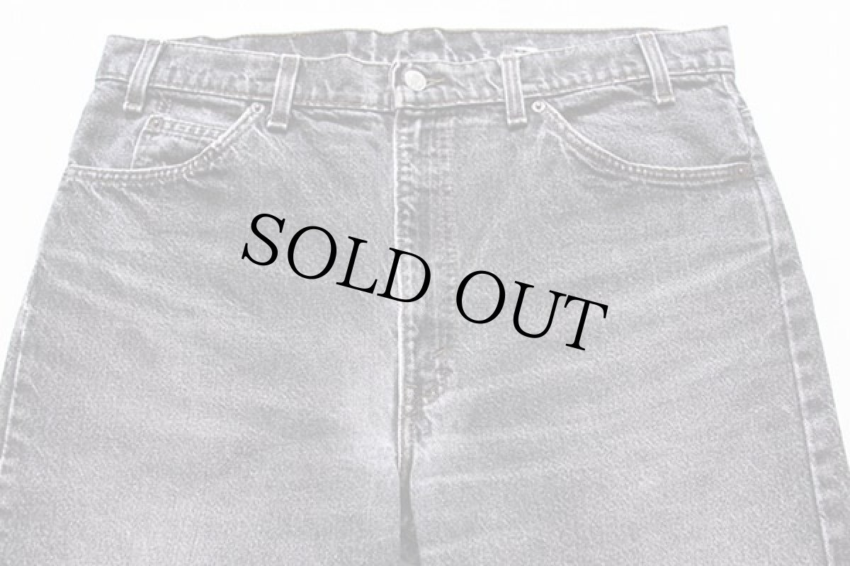 画像2: 90s USA製 Levi'sリーバイス 505-0259 先染め ブラック デニムパンツ w38 L32 (2)