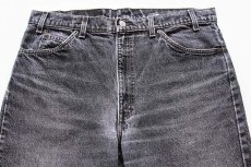 画像2: 90s USA製 Levi'sリーバイス 505-0259 先染め ブラック デニムパンツ w38 L32 (2)