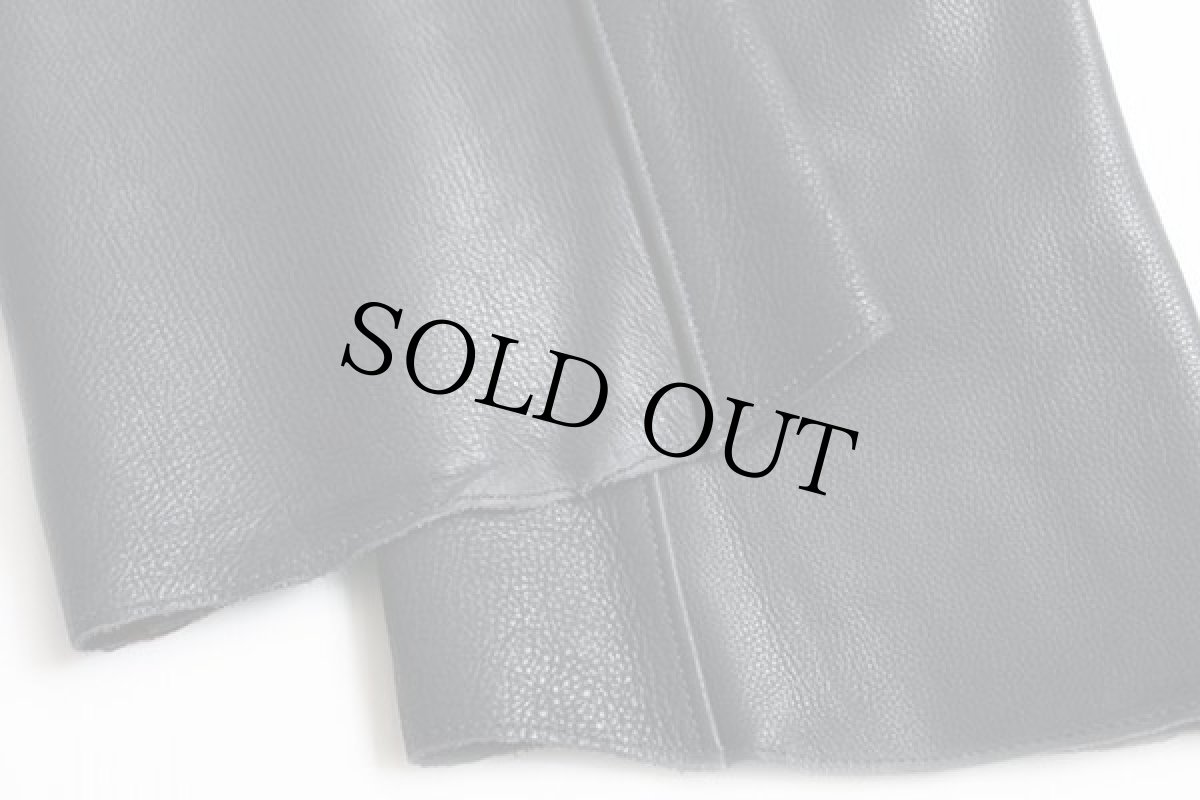 画像6: USA製 Peterbilt Le Doux Leather 切り抜き レザーチャップス 黒 25/42 (6)