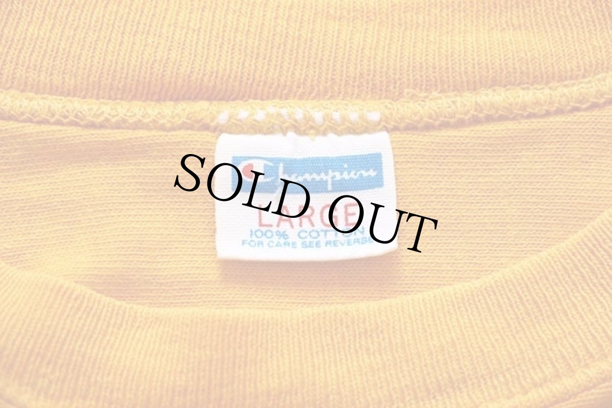 画像4: 70s USA製 Championチャンピオン MINNESOTA GOLD COUNTRY コットン フットボールTシャツ 黄 L (4)