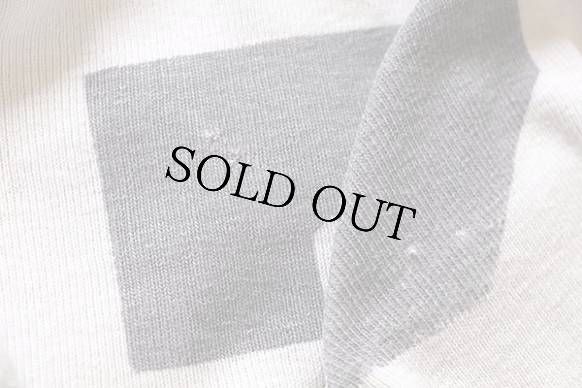 画像7: 50s 75 ナンバリング 両面 染み込みプリント コットン フットボールTシャツ 白 (7)