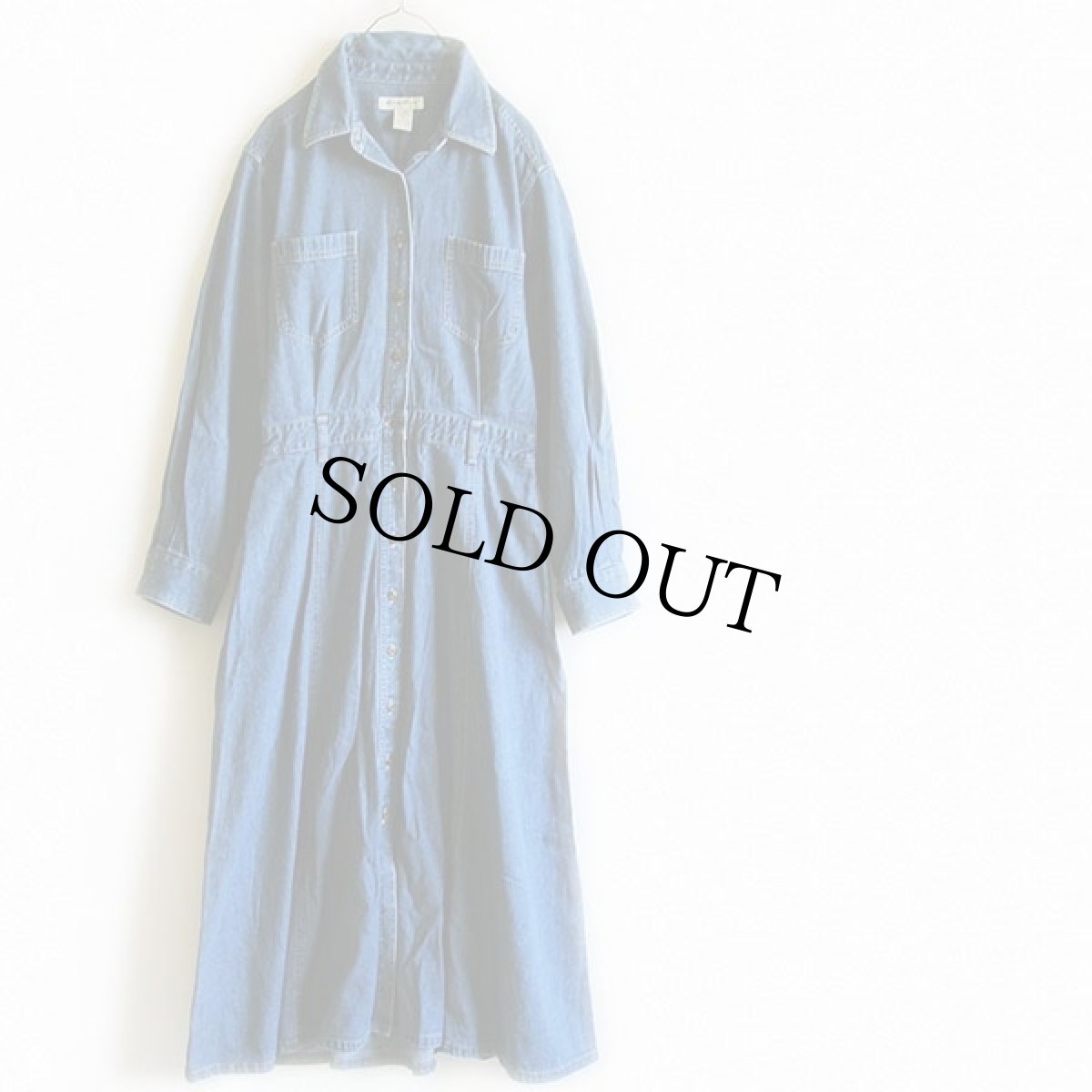 画像2: 90s EddieBauerエディーバウアー マキシ丈 デニムワンピース 10 (2)