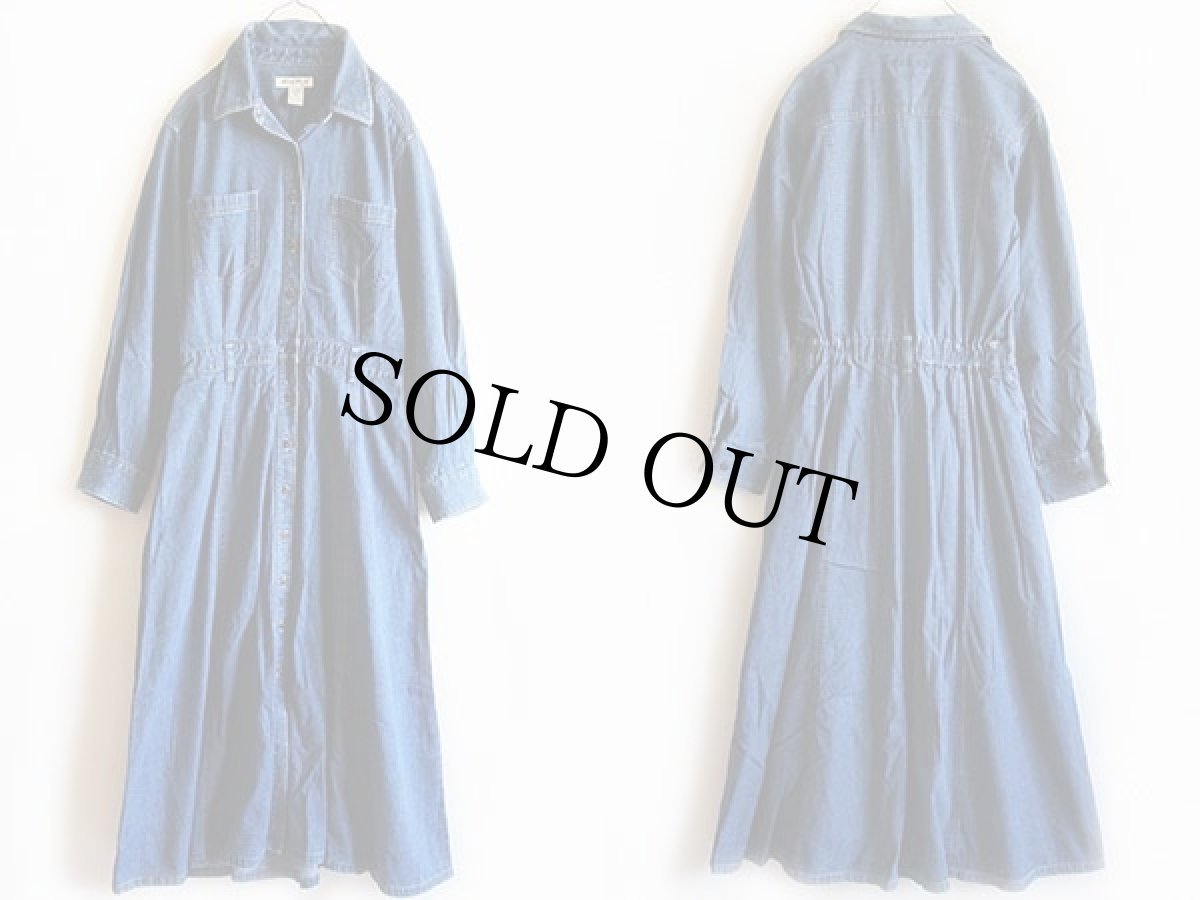 画像3: 90s EddieBauerエディーバウアー マキシ丈 デニムワンピース 10 (3)