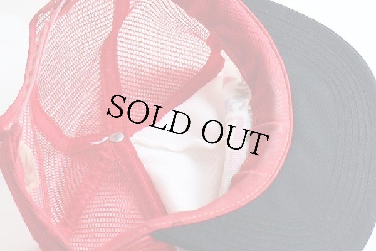 画像4: 80s USA製 AMC CHAMPION SPARK PLUG チャンピオン プラグ プリント メッシュキャップ 赤×白×黒 (4)