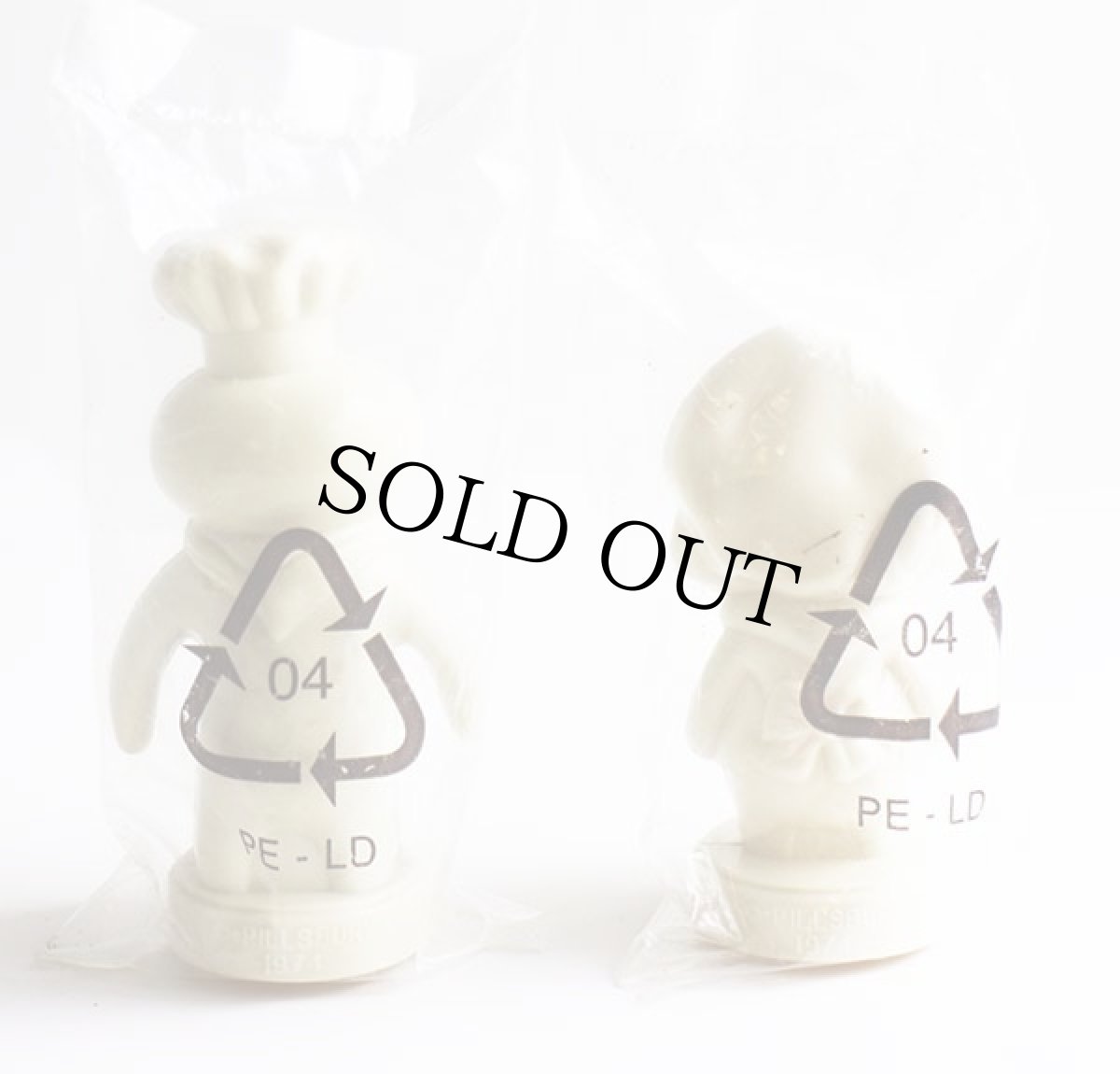 画像2: デッドストック★70s Pillsbury ドゥボーイ POPPIN FRESH POPPIE プラスチック ソルト&ペッパー (2)