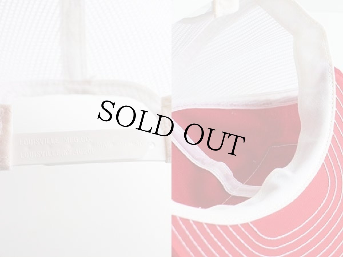 画像3: 80s USA製 Link-Belt パッチ付き ツートン メッシュキャップ 赤×白 (3)