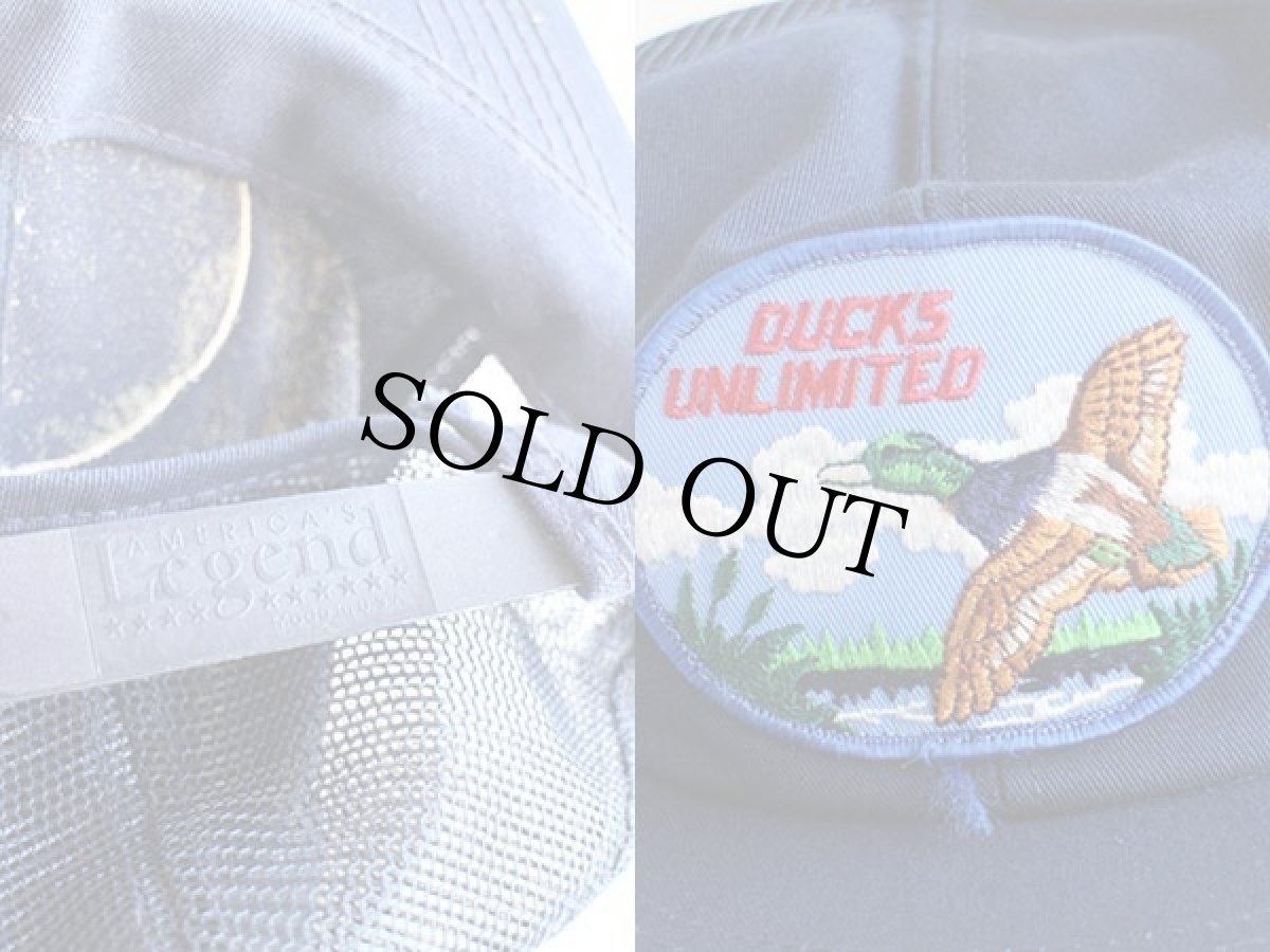 画像3: 80s USA製 DUCKS UNLIMITED パッチ付き メッシュキャップ 紺 (3)