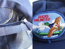 画像3: 80s USA製 DUCKS UNLIMITED パッチ付き メッシュキャップ 紺 (3)