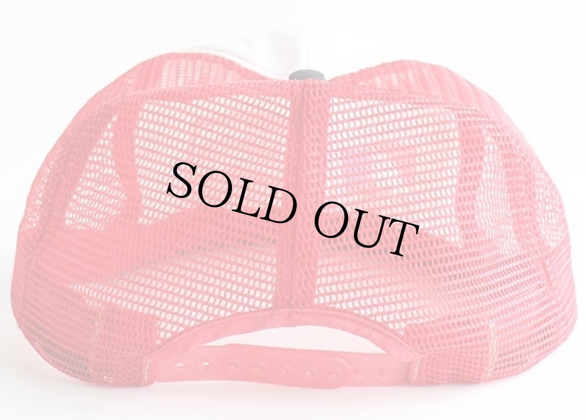 画像2: 80s USA製 AMC CHAMPION SPARK PLUG チャンピオン プラグ プリント メッシュキャップ 赤×白×黒 (2)