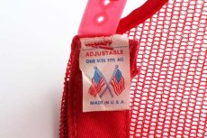 画像3: 80s USA製 AMC CHAMPION SPARK PLUG チャンピオン プラグ プリント メッシュキャップ 赤×白×黒 (3)