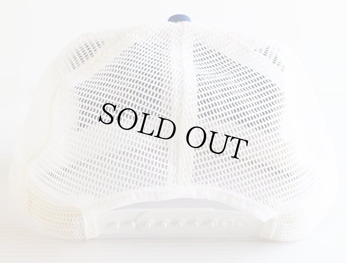 画像2: 80s USA製 Fordフォード パッチ付き ツートン メッシュキャップ 青×白 (2)