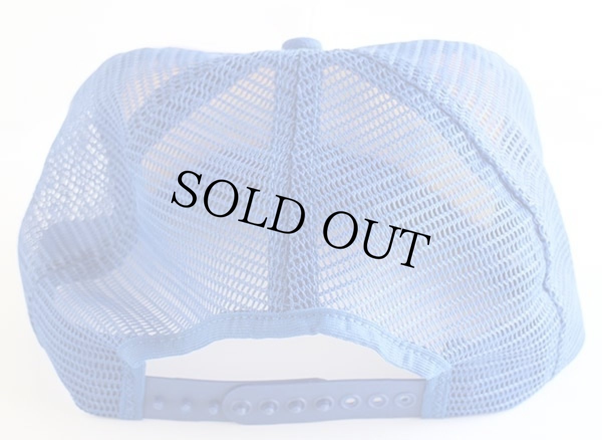 画像2: 80s USA製 Midway Chevrolet シボレー プリント ツートン メッシュキャップ 青×白 (2)