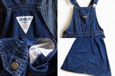 画像3: 80s USA製 OSHKOSH B'GOSH デニム サロペット スカート (3)