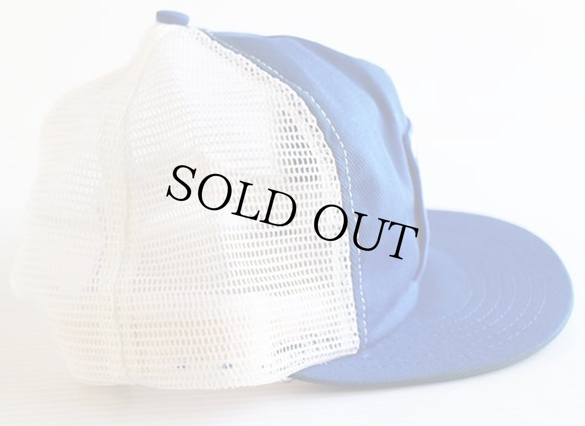 画像3: 80s USA製 Fordフォード パッチ付き ツートン メッシュキャップ 青×白 (3)