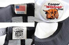 画像3: 80s USA製 Cooper Wildcat Tires パッチ付き メッシュキャップ 黒×白 (3)