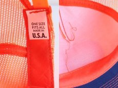 画像3: デッドストック★80s USA製 Tide RACING TEAM パッチ付き メッシュキャップ 蛍光オレンジ (3)