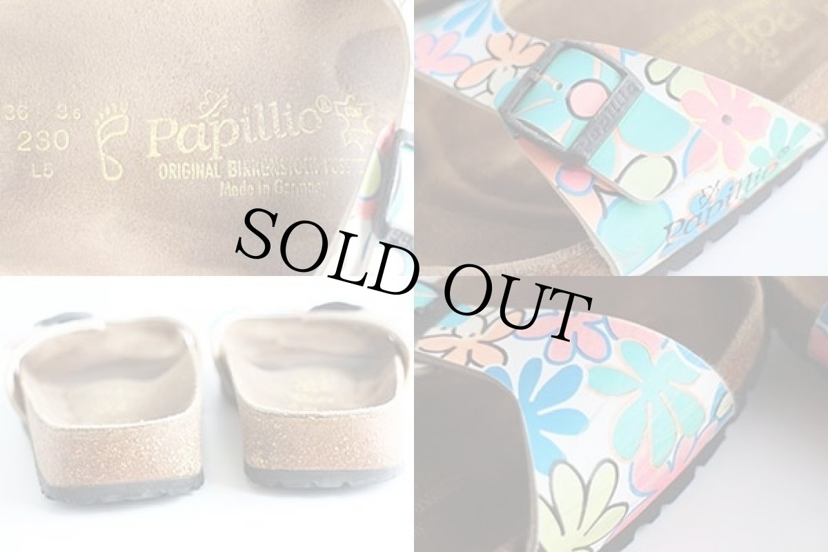 画像5: ドイツ製 Papillioパピリオ BIRKENSTOCKビルケンシュトック マドリッド フラワー柄 総柄 36/23★サンダル (5)
