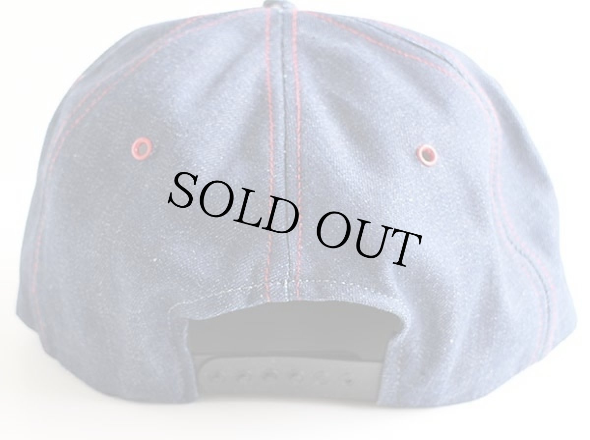 画像2: 80sデッドストック USA製 FALSTAFF パッチ付き デニムキャップ (2)