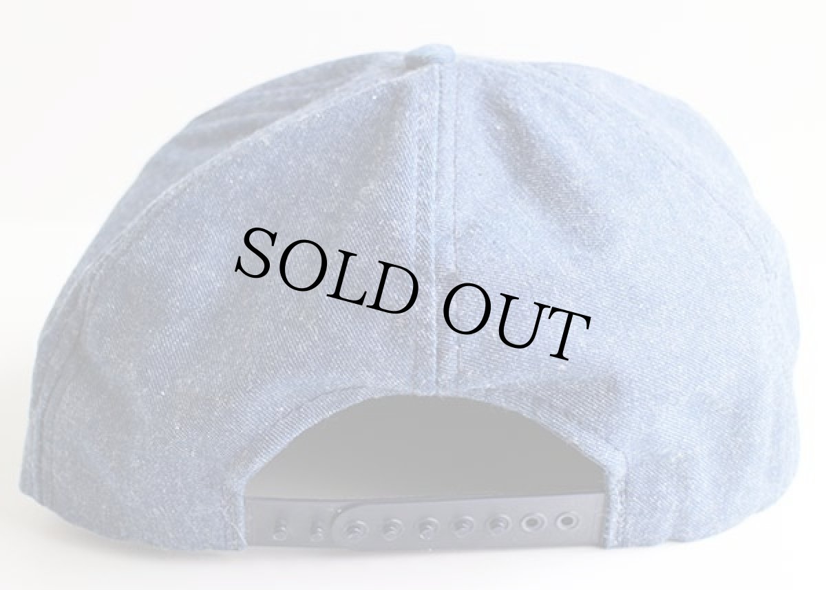 画像2: 80sデッドストック USA製 無地 ダンガリーキャップ (2)