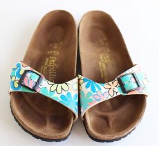 画像3: ドイツ製 Papillioパピリオ BIRKENSTOCKビルケンシュトック マドリッド フラワー柄 総柄 36/23★サンダル (3)