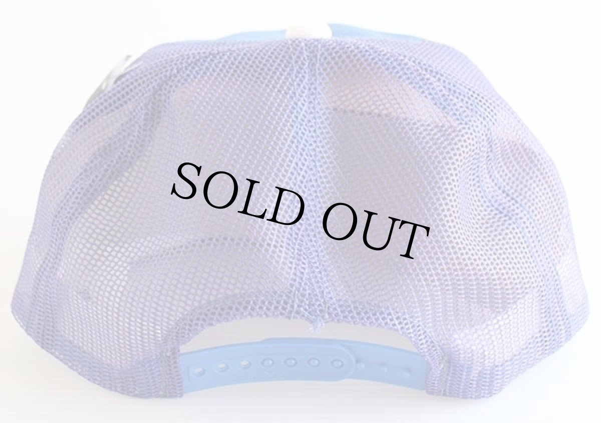 画像2: デッドストック★80s MLB ロサンゼルス ドジャース LA 刺繍 メジャーリーグ メッシュキャップ 青 (2)