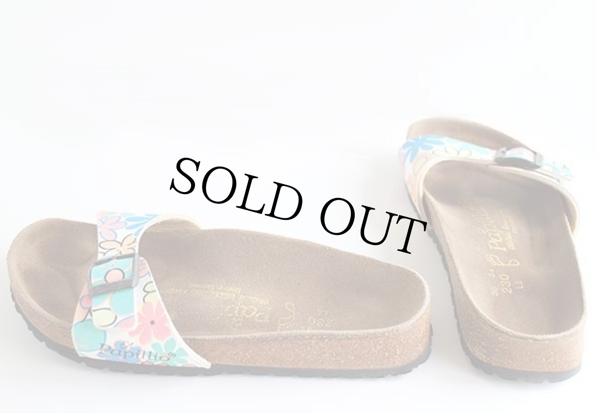 画像2: ドイツ製 Papillioパピリオ BIRKENSTOCKビルケンシュトック マドリッド フラワー柄 総柄 36/23★サンダル (2)