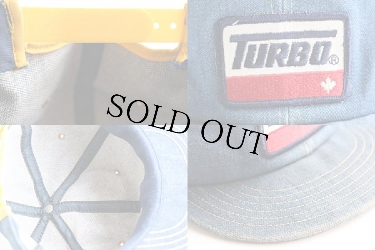 画像3: 80s カナダ製 TURBO パッチ付き デニムキャップ (3)