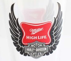 画像3: 80s Miller HIGH LIFE HARLEY-DAVIDSONハーレー ダビッドソン グラス (3)