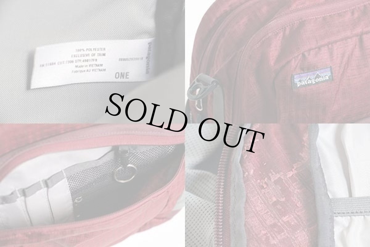 画像5: patagoniaパタゴニア ナイロン 2WAY バッグ バーガンディ (5)