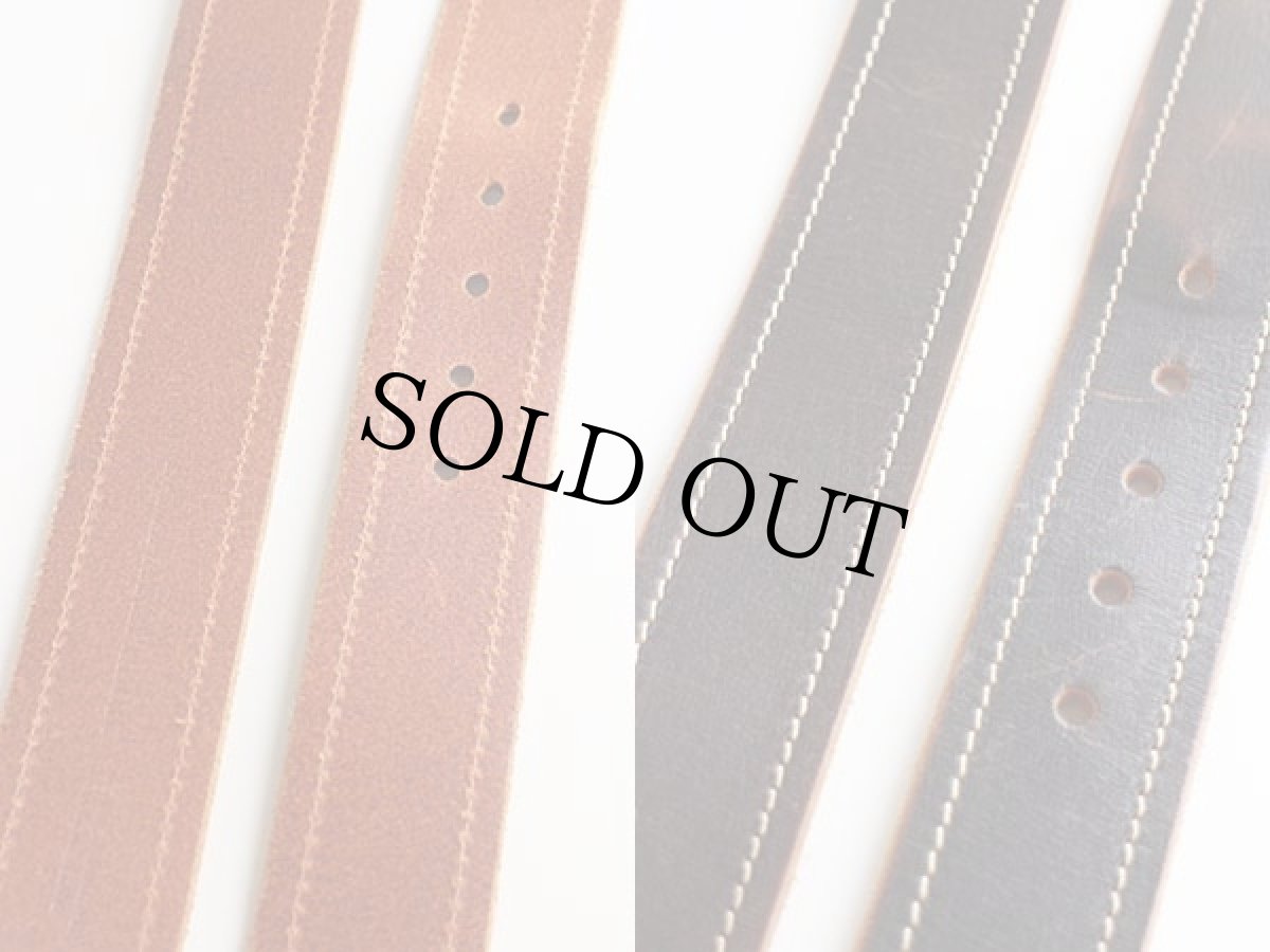 画像3: 英国製 BANANA REPUBLICバナナリパブリック レザーベルト 焦げ茶 S★1071 (3)