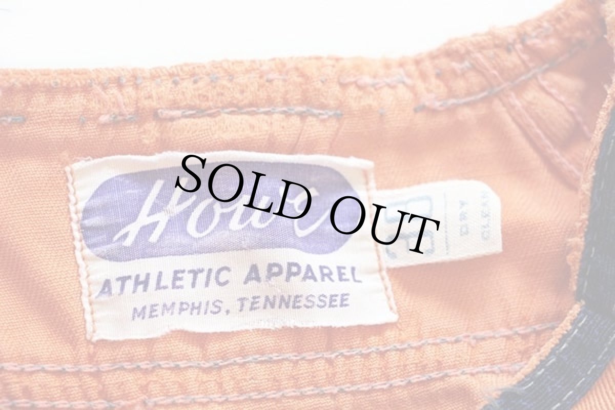 画像5: 50s Howe ELKS KNOT-HOLE GANG チェーン刺繍 コットン ベースボールシャツ オレンジ 38 (5)